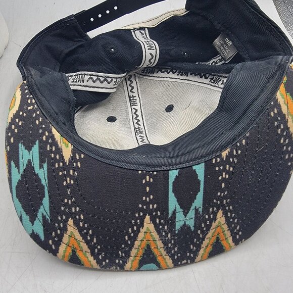 Neff Adults Multicolor Snapback Cap Tribal Print Brim Casual Outdoors Adjustable - Picture 8 of 9